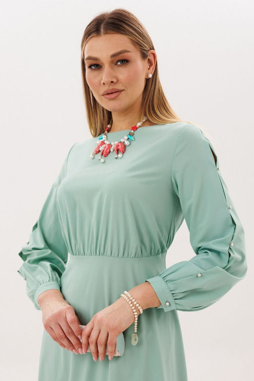 Платье ANELLI 1836 дымчатый нефрит  фото 6