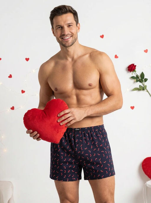 ATLANTIC 2GMB-010 Трусы боксеры Socks - набор 2 шт. темно-синий  фото 15