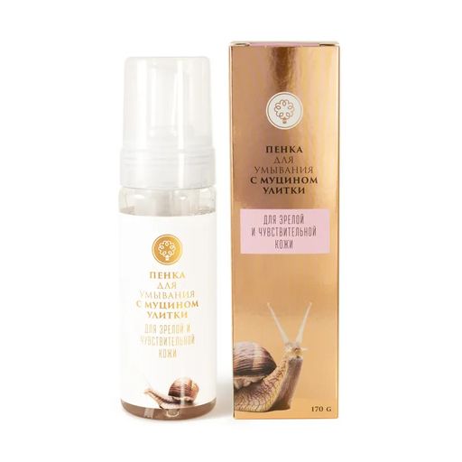 Пенка для умывания с муцином улитки для зрелой и чувствительной кожи - Мануфактура дом природы фото 2