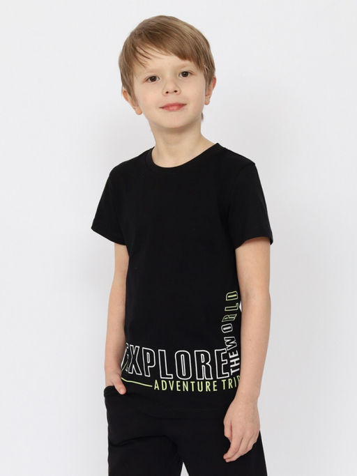 CRB wear/ HSJB 63839-22 Футболка для мальчика,черный/Ex.Cherubino
