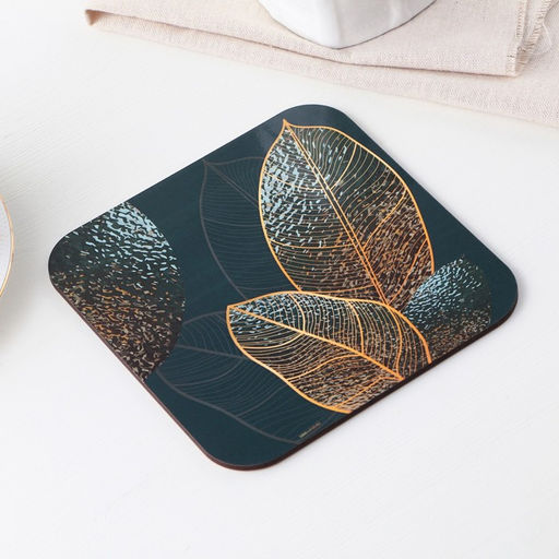 Подставка под горячее квадратная Дорого внимание «Листья», 15 х 15 см