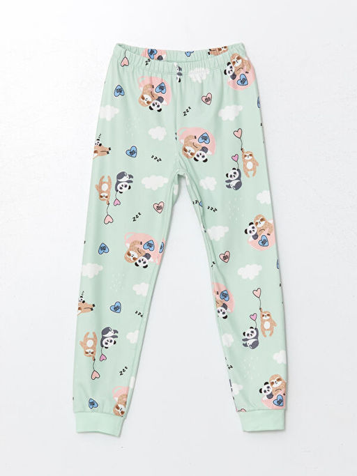 Bisiklet Yaka Polar K?z ?ocuk Pijama Tak?m? - Waikiki фото 3