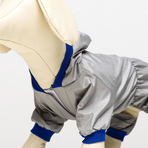 Комбинезон для животных, без подклада, M (ДС 24-26, ОШ 28, ОГ 34-36 см), серый - Simaland фото 5