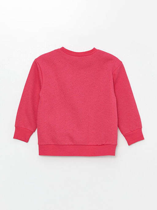 Bisiklet Yaka K?z ?ocuk Kal?n Sweatshirt