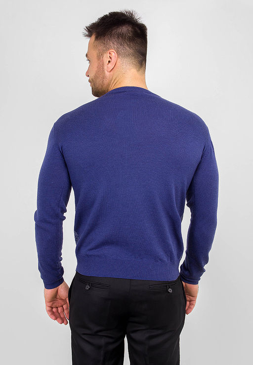 Джемпер мужской GREG G121-12-микроромб (син./сер.)  фото 5