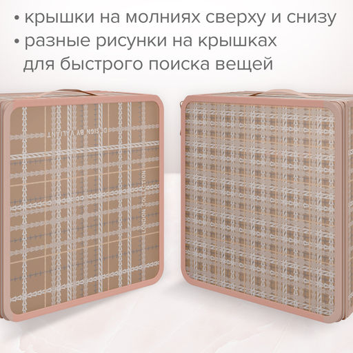 Набор кофров д/хран. с молн. 3шт., 40*30*25см, 30*28*15см, 30*15*15см, LONDON BEIGE, шт - Valiant фото 6