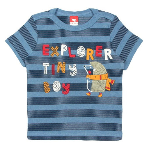 CRB wear/CWB 62539 Футболка ясельная, голубой-темно-синий/Ex.Cherubino  фото 3