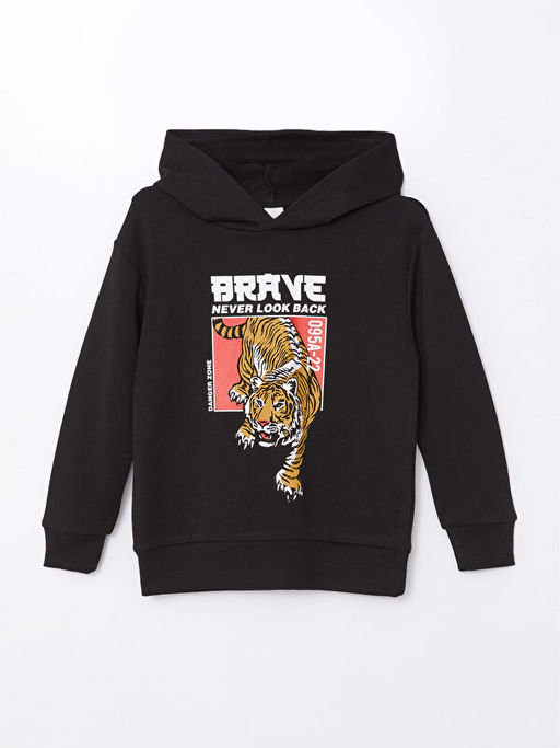 Kap??onlu Erkek ?ocuk Sweatshirt