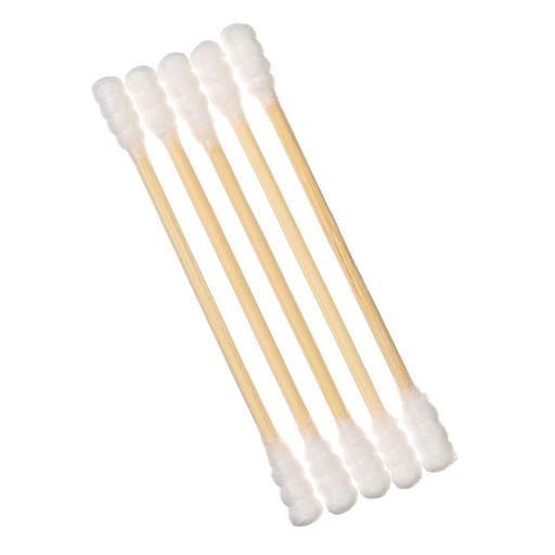 Ватные палочки в тубе 100 шт., наконечник - спираль, хлопок/бамбук(стик)