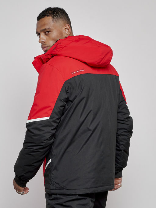 Горнолыжный костюм мужской зимний красного цвета 6319Kr - Leifensh фото 29