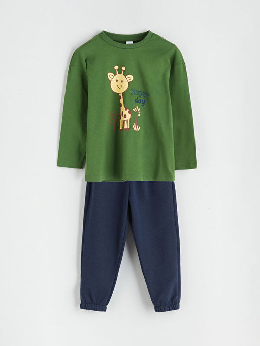 Bisiklet Yaka Erkek ?ocuk Ti??rt ve E?ofman Alt?