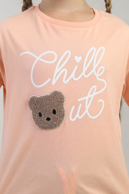 CRB wear / CWKG 63987-47-427 Футболка для девочки,персик  фото 3