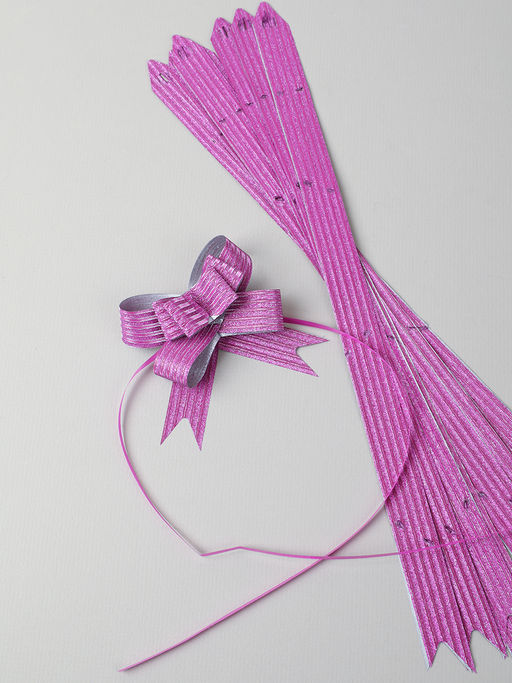 Бант подарочный розовый ширина 18 мм 10 штук набор / 24-7 /уп 20/150/ 632238 - Галеонтрейд фото 2