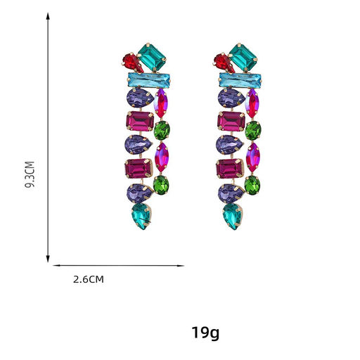 Серьги длинные на гвоздиках арт. 13 1646 (id 267291) - Rada фото 3