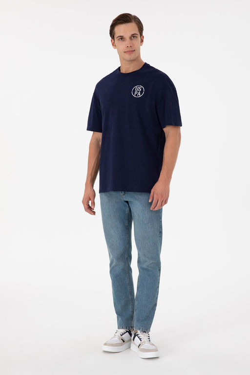 Футболка U.S. Polo Assn темно-синяя из хлопка фото 18