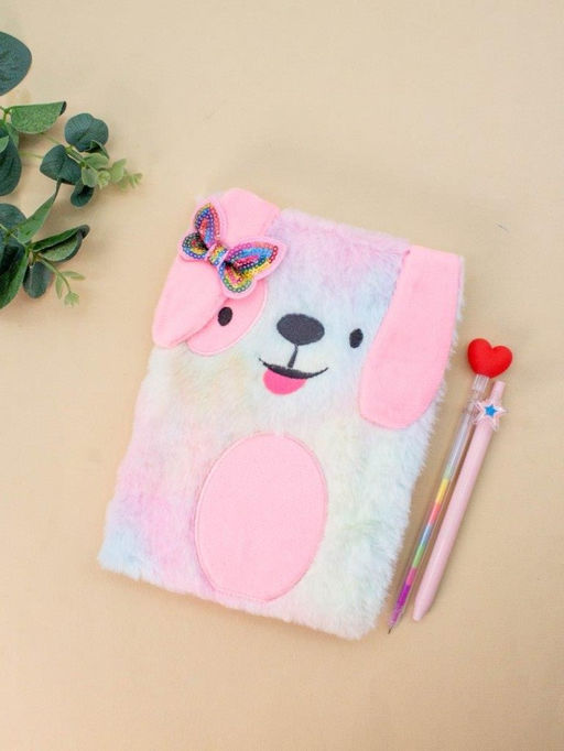 Блокнот плюшевый "Smilling dog", fullcolor, 15х21 см, плотность 80 гр.