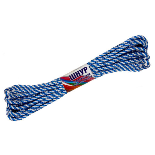 Шнур плетеный полипропиленовый с сердечником d6мм 10м