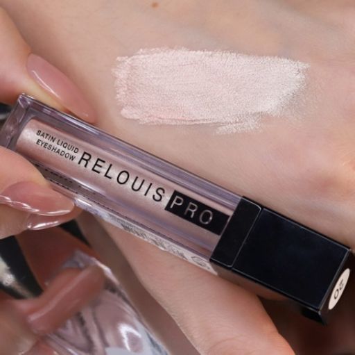 RELOUIS Тени жидкие сатиновые Satin Liquid Eyeshadow т.20 Champagne?Yes!  фото 3
