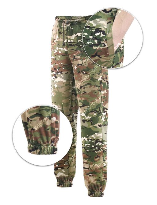 Трико мужское ТОРНАДО тк.Футер цв.Мультикам