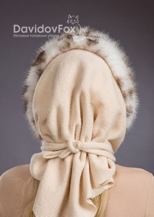 Платок трикотаж экомех рысь - Davidovfox фото 6