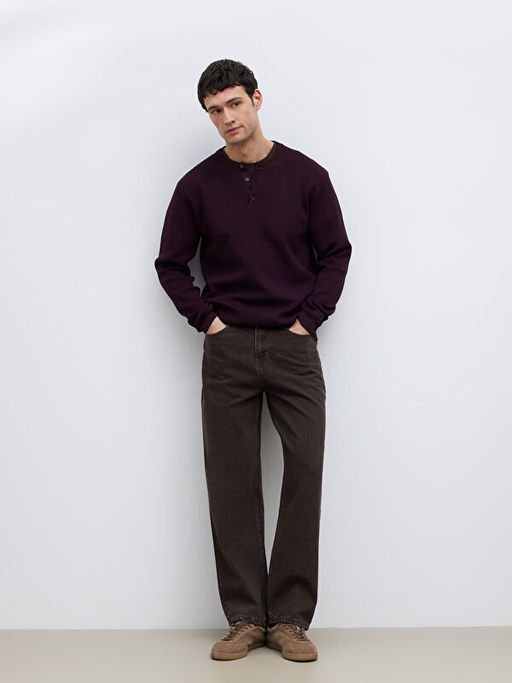 Bisiklet Yaka Erkek Triko Kazak