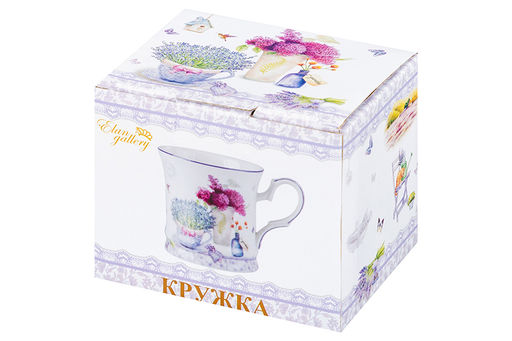Кружка 170 мл 10,5*8*7,5 см Лаванда NEW BONE CHINA - Elan gallery фото 7