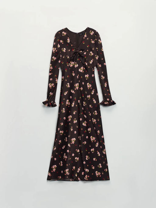 Платье миди с цветочным принтом / Zarina