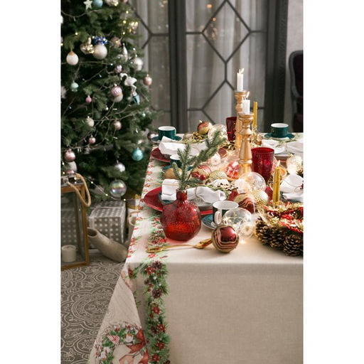 Скатерть новогодняя «Этель. Новогоднее настроение», 147×110 см,100% хлопок, саржа 190 г/м², с ГМВО