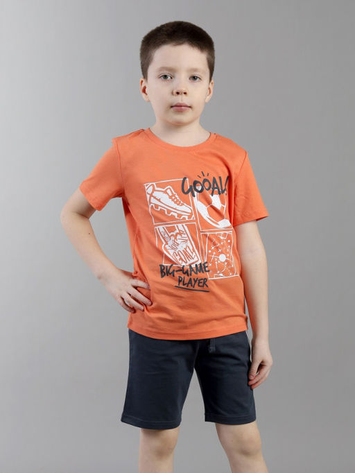 CRB wear / CSKB 90289-29-431 Комплект для мальчика (футболка, шорты),оранжевый/Ex.Cherubino