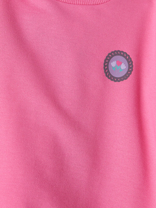 Bisiklet Yaka Nak??l? K?z ?ocuk Sweatshirt - Waikiki фото 3