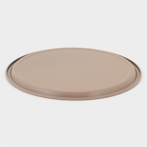 Форма для пиццы Magistro Shiny Diamond, 39×1.5 см, толщина 0.6 мм, антипригарное покрытие, коричневая