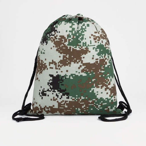Мешок для обуви на шнурке, цвет зелёный/камуфляж - Simaland фото 2