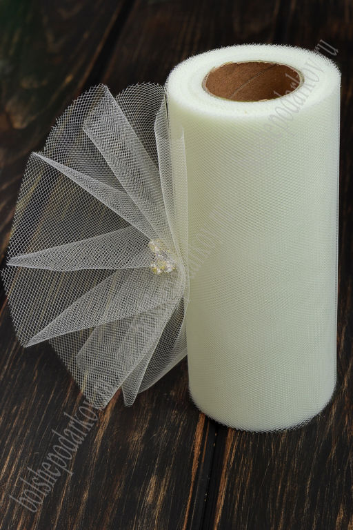 Фатин в шпульках 15 см*25 ярд (SF-603) айвори №33