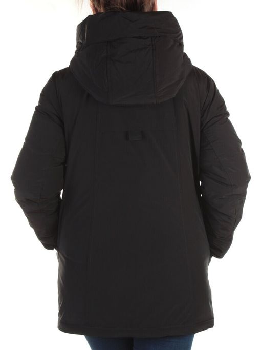 21-973 BLACK Куртка зимняя женская AKIDSEFRS (150 гр. синтепон)