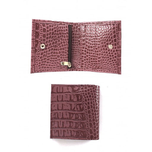 Портмоне женское Croco-ПР-917 натуральная кожа 2 отд, 6 карм, ирис кайман (252) 264739