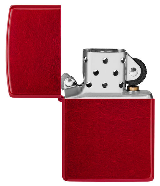 Зажигалка ZIPPO с покрытием Красное карамелизированное яблоко | Candy Apple Red 21063  фото 4