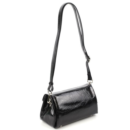 Женская кожаная сумка бочонок через плечо 0025-1-1 - Cidirro фото 4