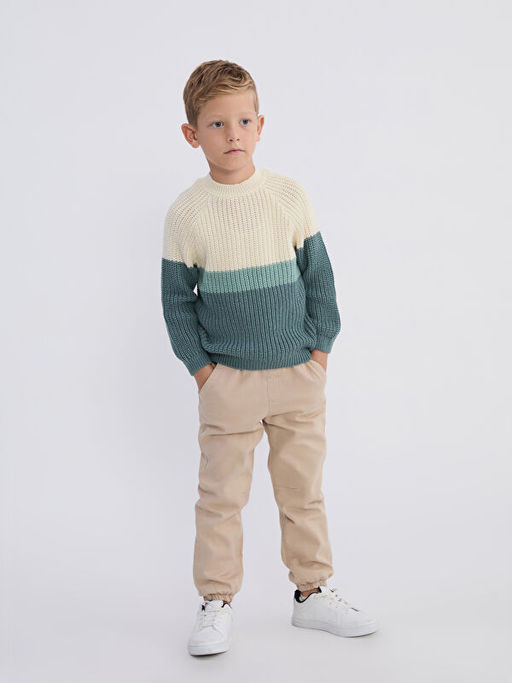 Bisiklet Yaka Erkek ?ocuk Triko Kazak