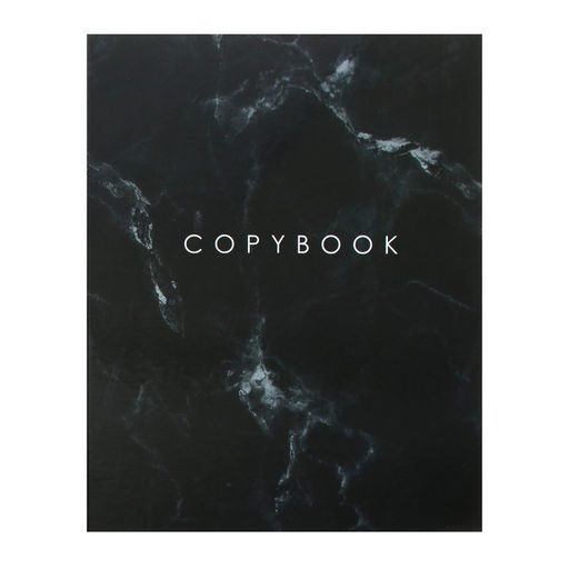 Тетрадь на кольцах Calligrata «Мрамор чёрный» A5, 120 листов, в клетку, обложка 7БЦ, блок офсет