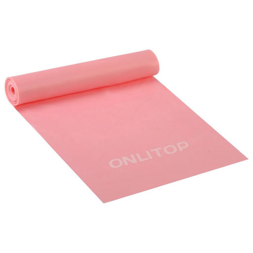Эспандер ленточный для фитнеса ONLYTOP, 150×15×0.04 см, 10 кг, цвета МИКС