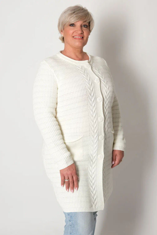 Кардиган 351979/молочный