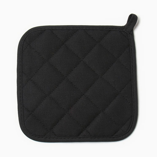 Набор кух. Доляна Душевная кухня цв.черный варежка-прихватка20х28см, прихватка17х17см  фото 5