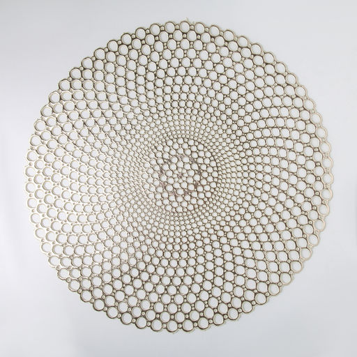 Цена за 4 шт. Салфетка сервировочная на стол «Роса», 38×38 см, золотая