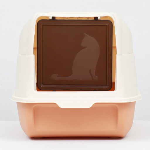 Туалет закрытый с откидным верхом 36×51×34 см, бежевый