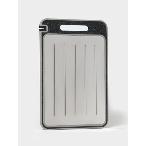 Доска разделочная двухстороняя Magistro, 3 в 1: разделка, точилка, разморозка, 37.525.50.8 см, металл, пластик, серебристая  фото 16