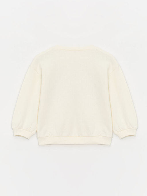 Bisiklet Yaka Barbie Bask?l? Uzun Kollu K?z Bebek Sweatshirt - Waikiki фото 2