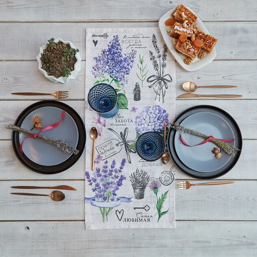 Дорожка Этель Самая любимая 30*70 см, 100% хлопок, саржа 190 г/м2  фото 3