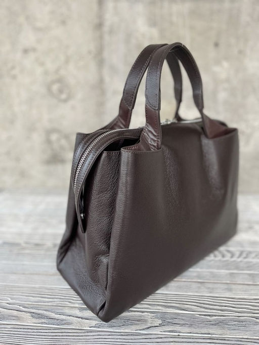 Женская кожаная сумка тоут 3120 Кофе - Sergio valentini фото 6