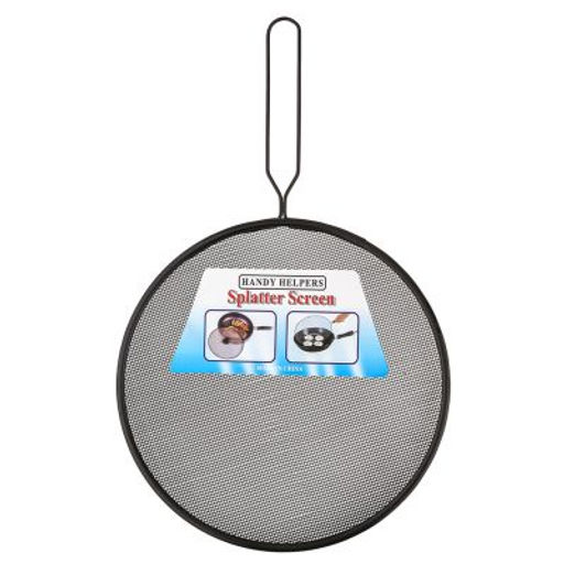 Блэк Крышка-сито Брызгоулавливатель д21см, металл/окрашенный, цвет - черный, длинная металлическая ручка 12,4см, в п/эт пакете (Китай) - Домашняя мода фото 2