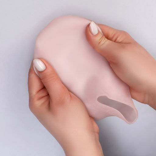 Носочки для педикюра, силиконовые, универсальный размер, розовые